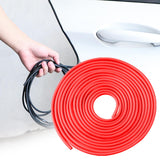 Maxbell Car Door Edge Guard Protector Exterior Accessories Rubber for Truck ATV red
