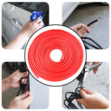 Maxbell Car Door Edge Guard Protector Exterior Accessories Rubber for Truck ATV red