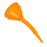Automotive Funnel Oil Funnel with Hose for Engine Oil Liquid Oil Change orange 145mm