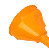 Automotive Funnel Oil Funnel with Hose for Engine Oil Liquid Oil Change orange 145mm