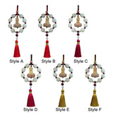 Maxbell Car Pendant Feng Shui Ornament Universal Resin Gift Tassel Dangling Ornament Style A
