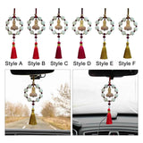 Maxbell Car Pendant Feng Shui Ornament Universal Resin Gift Tassel Dangling Ornament Style A
