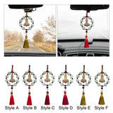 Maxbell Car Pendant Feng Shui Ornament Universal Resin Gift Tassel Dangling Ornament Style A
