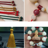 Maxbell Car Pendant Feng Shui Ornament Universal Resin Gift Tassel Dangling Ornament Style A