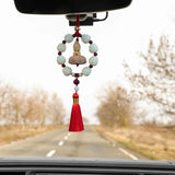 Maxbell Car Pendant Feng Shui Ornament Universal Resin Gift Tassel Dangling Ornament Style A