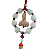 Maxbell Car Pendant Feng Shui Ornament Universal Resin Gift Tassel Dangling Ornament Style A