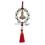 Maxbell Car Pendant Feng Shui Ornament Universal Resin Gift Tassel Dangling Ornament Style A