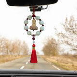 Maxbell Car Pendant Feng Shui Ornament Universal Resin Gift Tassel Dangling Ornament Style B