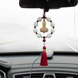 Maxbell Car Pendant Feng Shui Ornament Universal Resin Gift Tassel Dangling Ornament Style C