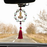 Maxbell Car Pendant Feng Shui Ornament Universal Resin Gift Tassel Dangling Ornament Style C