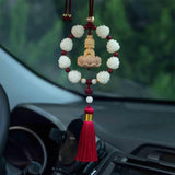 Maxbell Car Pendant Feng Shui Ornament Universal Resin Gift Tassel Dangling Ornament Style C