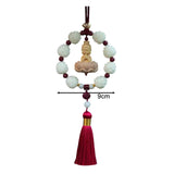 Maxbell Car Pendant Feng Shui Ornament Universal Resin Gift Tassel Dangling Ornament Style C