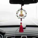 Maxbell Car Pendant Feng Shui Ornament Universal Resin Gift Tassel Dangling Ornament Style D