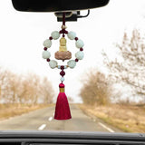 Maxbell Car Pendant Feng Shui Ornament Universal Resin Gift Tassel Dangling Ornament Style D
