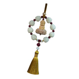 Maxbell Car Pendant Feng Shui Ornament Universal Resin Gift Tassel Dangling Ornament Style F