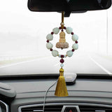 Maxbell Car Pendant Feng Shui Ornament Universal Resin Gift Tassel Dangling Ornament Style F