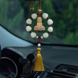Maxbell Car Pendant Feng Shui Ornament Universal Resin Gift Tassel Dangling Ornament Style F
