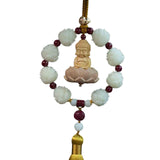 Maxbell Car Pendant Feng Shui Ornament Universal Resin Gift Tassel Dangling Ornament Style F