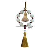 Maxbell Car Pendant Feng Shui Ornament Universal Resin Gift Tassel Dangling Ornament Style F