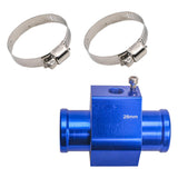 Maxbell Maxbell Water Temperature Gauge Sensor Adapter Sturdy Easy Installation 6.8cm Length 28mm Blue