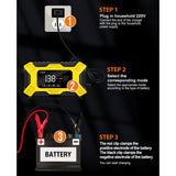 Maxbell Maxbell Car Battery Charger Automotive Battery Maintainer for Automobile Marine Yellow