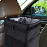 Maxbell Car Trash Can with Lid Portable Trash Bin for Front Back Seat Van Sedan