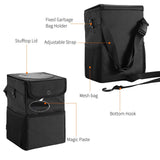 Maxbell Car Trash Can with Lid Portable Trash Bin for Front Back Seat Van Sedan