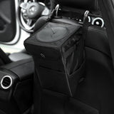Maxbell Car Trash Can with Lid Portable Trash Bin for Front Back Seat Van Sedan