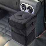 Maxbell Car Trash Can with Lid Portable Trash Bin for Front Back Seat Van Sedan