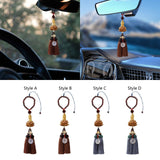 Maxbell Buddha Statue Wall Hanger Lovely Wood Sculpture Car Rear View Mirror Pendant Style A