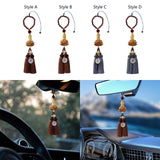 Maxbell Buddha Statue Wall Hanger Lovely Wood Sculpture Car Rear View Mirror Pendant Style A