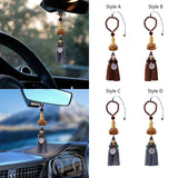 Maxbell Buddha Statue Wall Hanger Lovely Wood Sculpture Car Rear View Mirror Pendant Style A