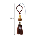 Maxbell Buddha Statue Wall Hanger Lovely Wood Sculpture Car Rear View Mirror Pendant Style A