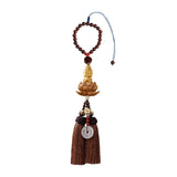 Maxbell Buddha Statue Wall Hanger Lovely Wood Sculpture Car Rear View Mirror Pendant Style B
