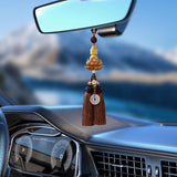 Maxbell Buddha Statue Wall Hanger Lovely Wood Sculpture Car Rear View Mirror Pendant Style B