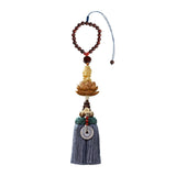 Maxbell Buddha Statue Wall Hanger Lovely Wood Sculpture Car Rear View Mirror Pendant Style D
