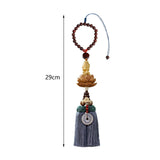 Maxbell Buddha Statue Wall Hanger Lovely Wood Sculpture Car Rear View Mirror Pendant Style D