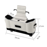 Maxbell Maxbell Back Seat Storage Box Seat Back Tissue Holder Backseat Organizer Storage Box White