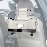 Maxbell Maxbell Back Seat Storage Box Seat Back Tissue Holder Backseat Organizer Storage Box White