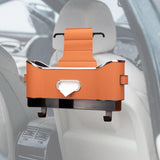 Maxbell Maxbell Back Seat Storage Box Seat Back Tissue Holder Backseat Organizer Storage Box Orange