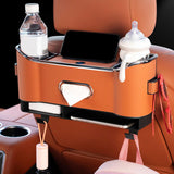 Maxbell Maxbell Back Seat Storage Box Seat Back Tissue Holder Backseat Organizer Storage Box Orange