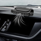 Car Rear Seat Cooling Fan with USB Cable Generic for SUV RV Truck Sedan Black