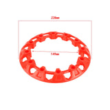 Maxbell 4xGeneric ATV Wheel Rim Hub Protective Cover Tyre Rim Guard Cover for ATV Red 8 Inches