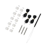 Maxbell Maxbell Universal RV Window Shade Restringing Set Sturdy Accessory Hardware and Rope Black Rope