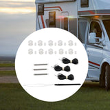 Maxbell Maxbell Universal RV Window Shade Restringing Set Sturdy Accessory Hardware and Rope Black Rope