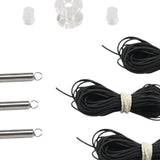 Maxbell Maxbell Universal RV Window Shade Restringing Set Sturdy Accessory Hardware and Rope Black Rope