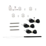 Maxbell Maxbell Universal RV Window Shade Restringing Set Sturdy Accessory Hardware and Rope Black Rope