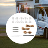 Maxbell Maxbell Universal RV Window Shade Restringing Set Sturdy Accessory Hardware and Rope Brown Rope
