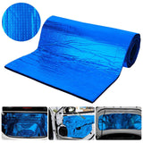 Maxbell Maxbell Car Sound Deadening Mat Noise Insulation Cushion for Car Hood Roof Door blue