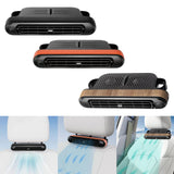 Maxbell Maxbell Generic Car Rear Seat Cooling Fan Compact Vehicle Fan for SUV Van Truck Black